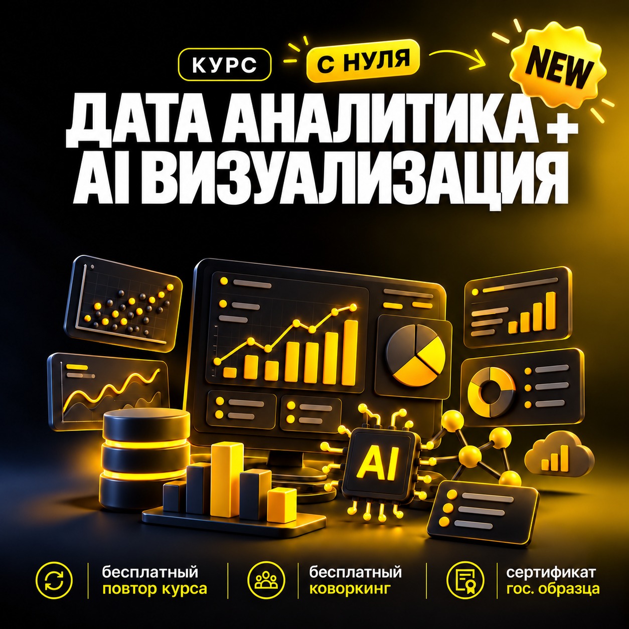 НОВЫЙ КУРС В GEEKS "DATA ANALYTICS + AI ВИЗУАЛИЗАЦИЯ"